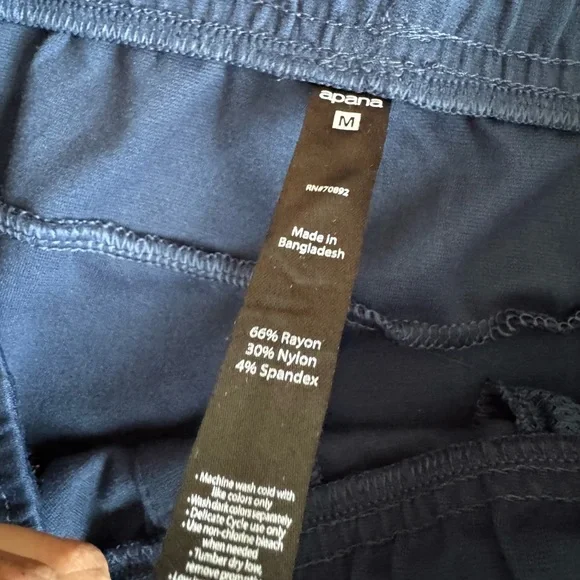 Apana Men's Navy Joggers - Picture 3 of 5